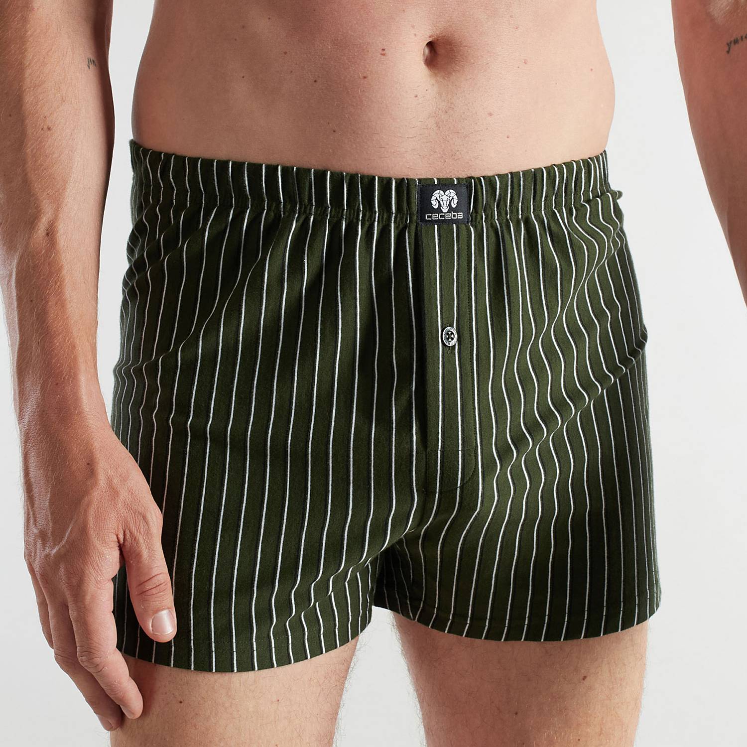 Ceceba Bio Single-Jersey Herren-Boxershorts im 2er-Pack