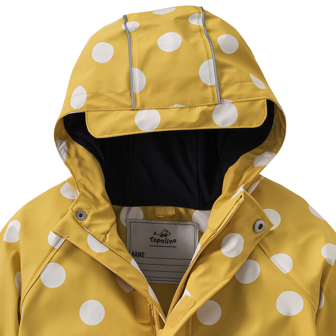 Topolino Mädchen Regenjacke mit Beschichtung gelb