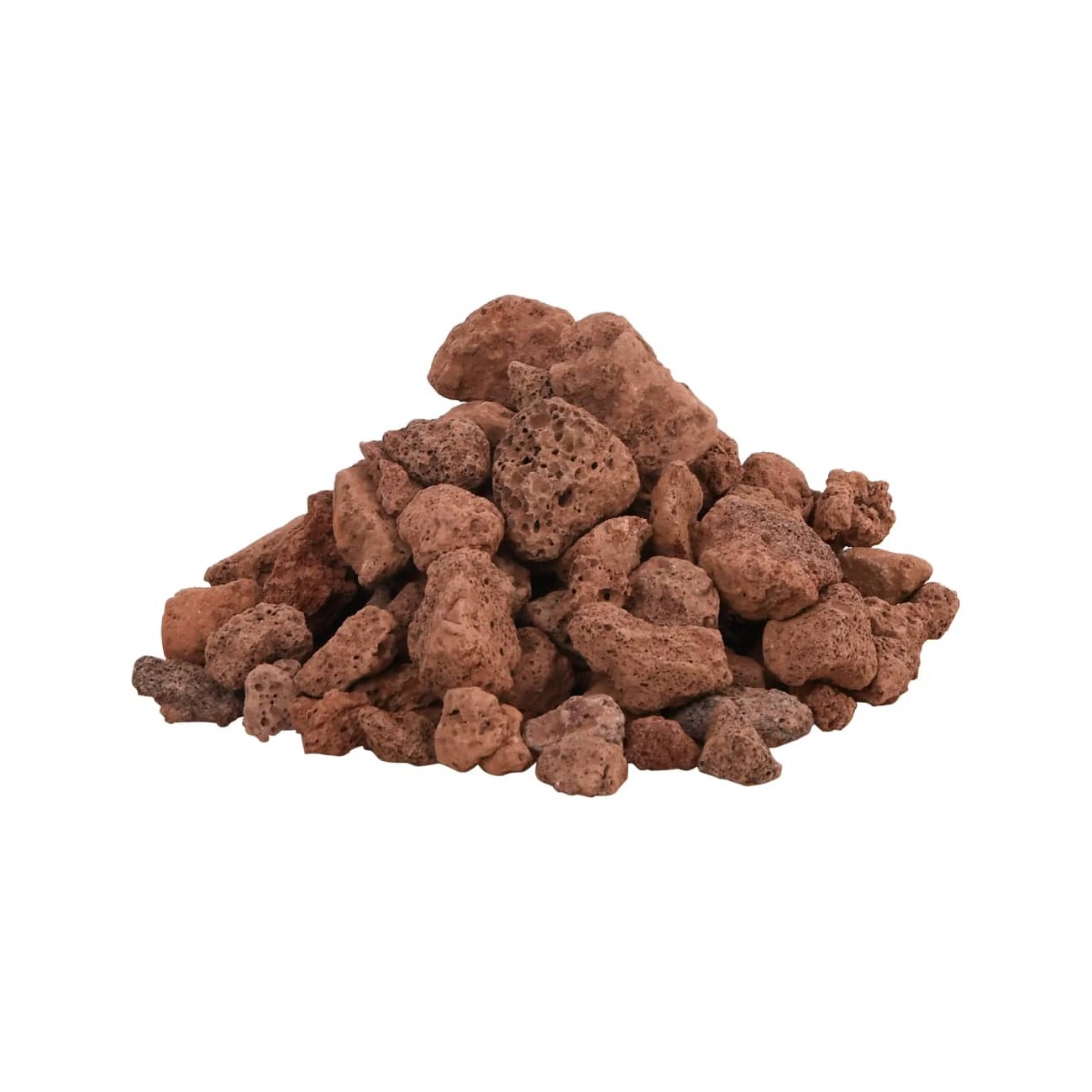 VidaXL Vulkangestein Rot 1-2 cm 10 kg