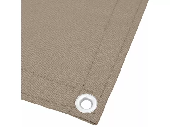 Écran de balcon taupe 90x700 cm 100% polyester oxford