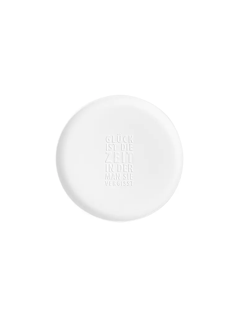 RAEDER Porzellan Schale GLÜCK 33,5x3,5cm Weiss weiss