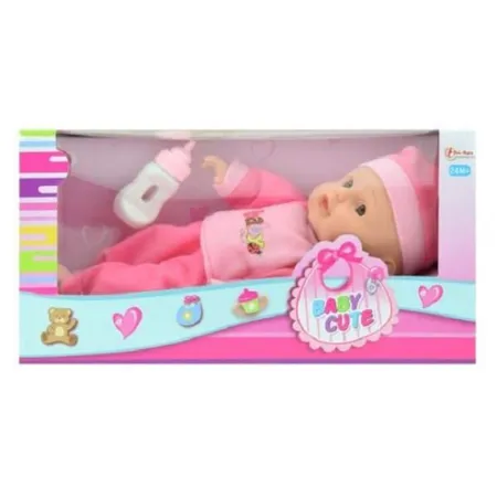 Toi-Toys Süße Babypuppe mit Flasche 30 cm, 1 Stück, 3-fach sortiert