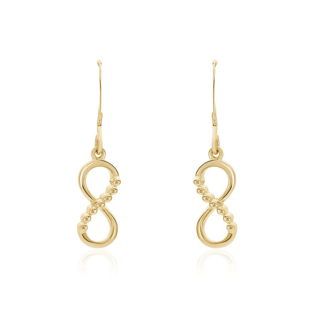 Boucles D'oreilles Pendantes Honoria Plaqué Or Jaune
