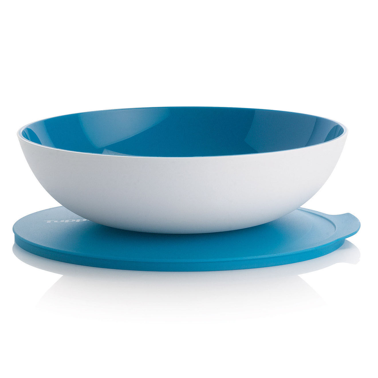 Tupperware Bol avec couvercle Allegra blanc/bleu - 3.5L