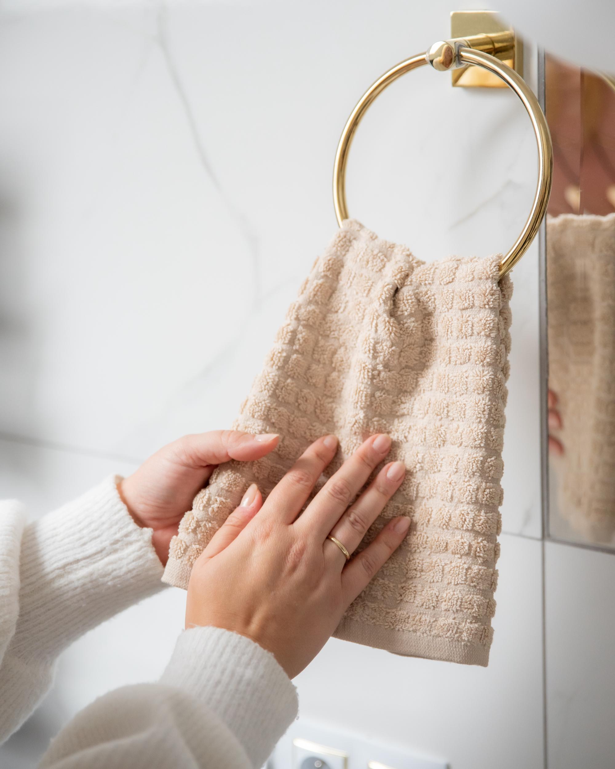 9-delige handdoekset ATAI Katoen Beige