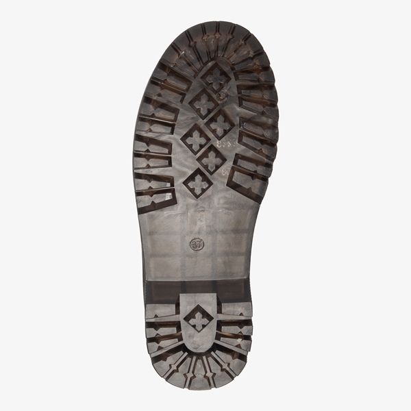 Blue Box dames veterboots met stiksels zwart