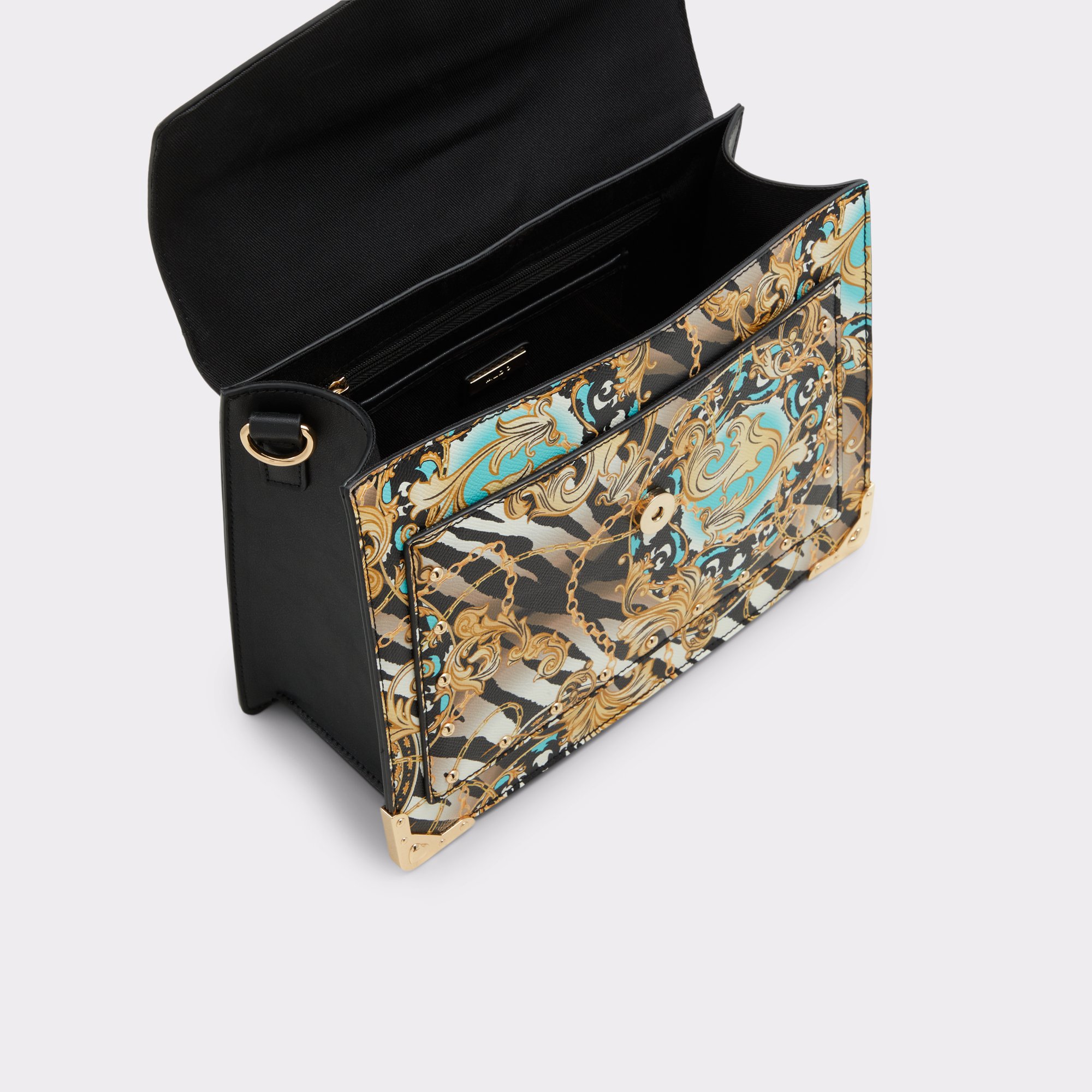 Baroo Black Multi Women Top Handle Bags