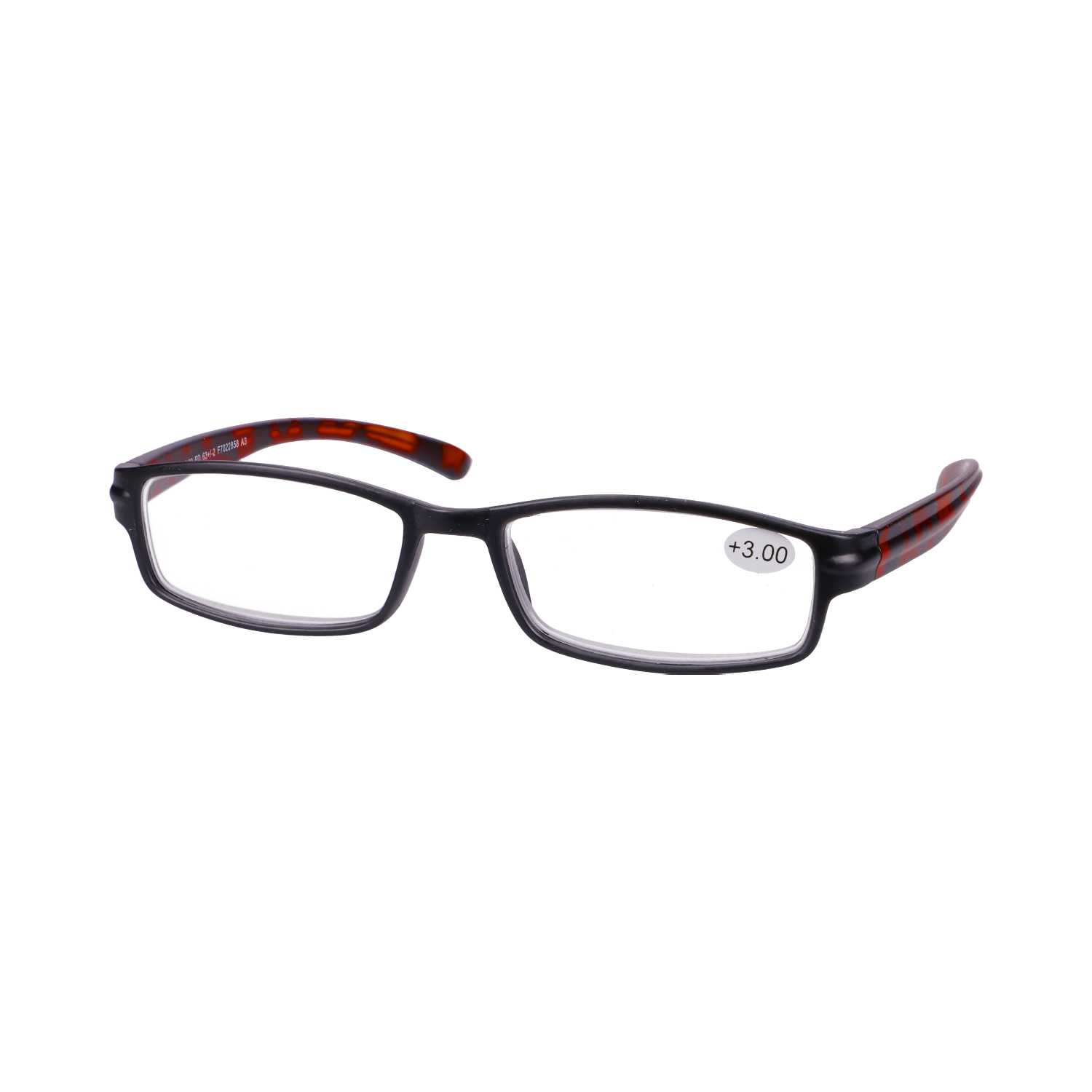 Star Optic Lesehilfe MD8 aus Kunststoff +3,0 Dioptrien schwarz/braun matt