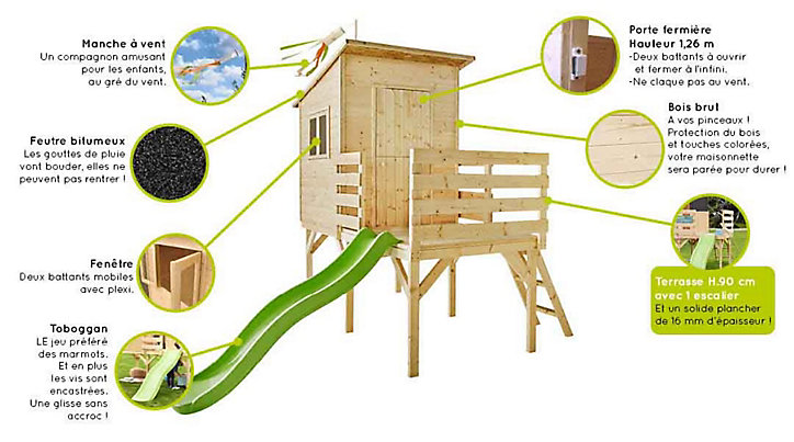 Cabane pour enfant Soulet Portland