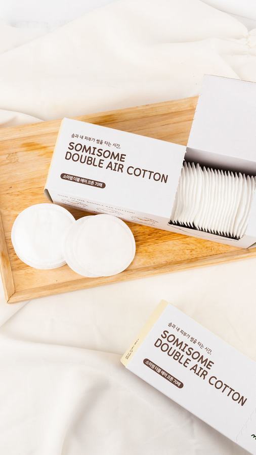 SOMISOME Double Air Cotton Pads 70pcs