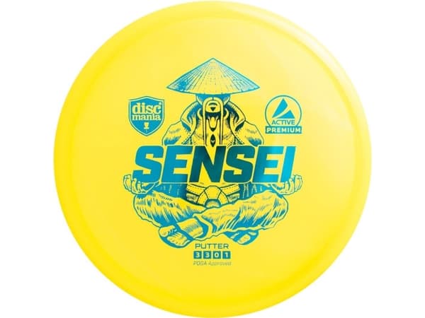 Discgolf DISCMANIA Putter SENSEI Active Premium Gul 3/3/0/1