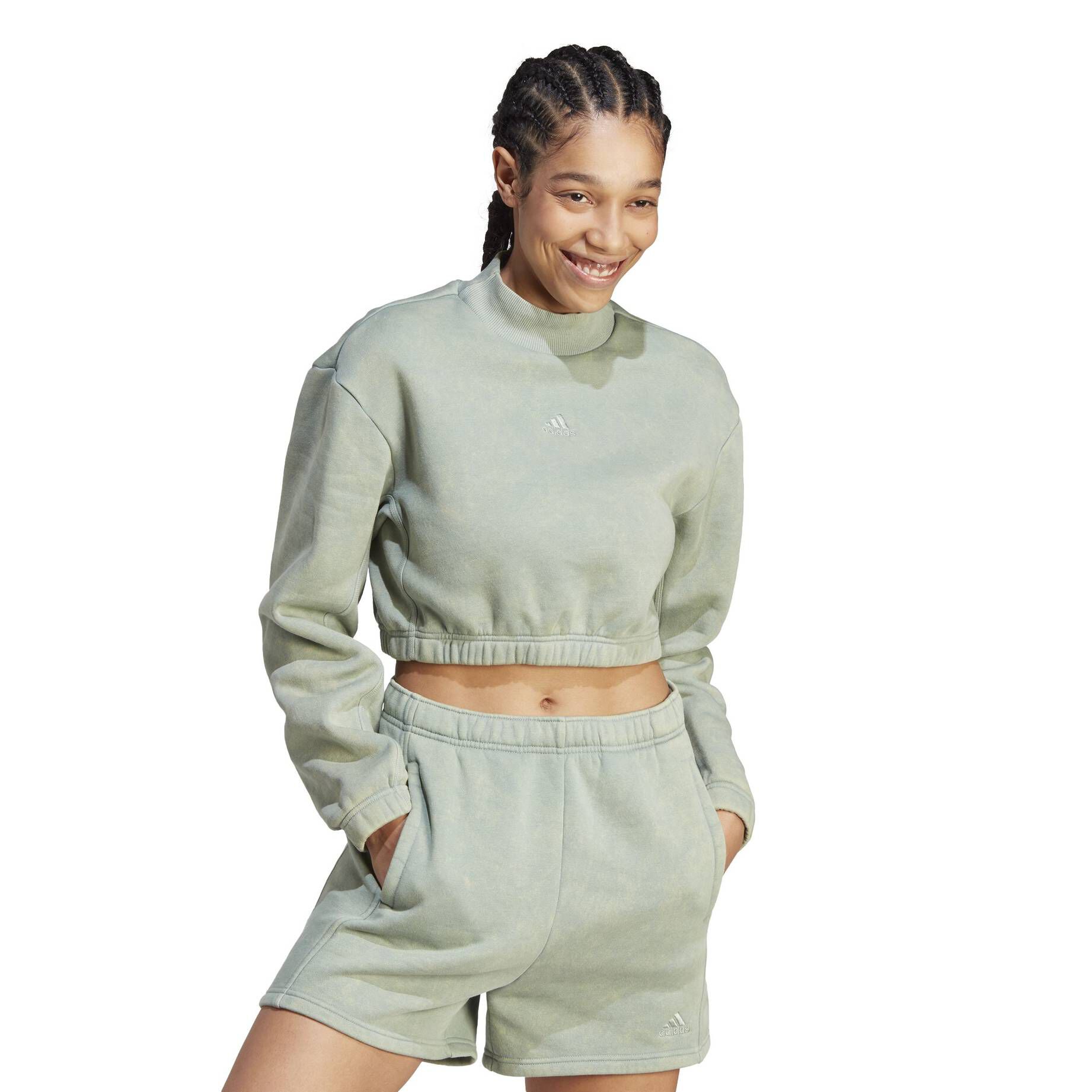 adidas Performance| Damen Sweatshirt Cropped