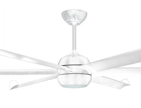 KLASSFAN - Ventilateur plafond Ventilateur de plafond dc blanc avec pales en bois 236cm ave...