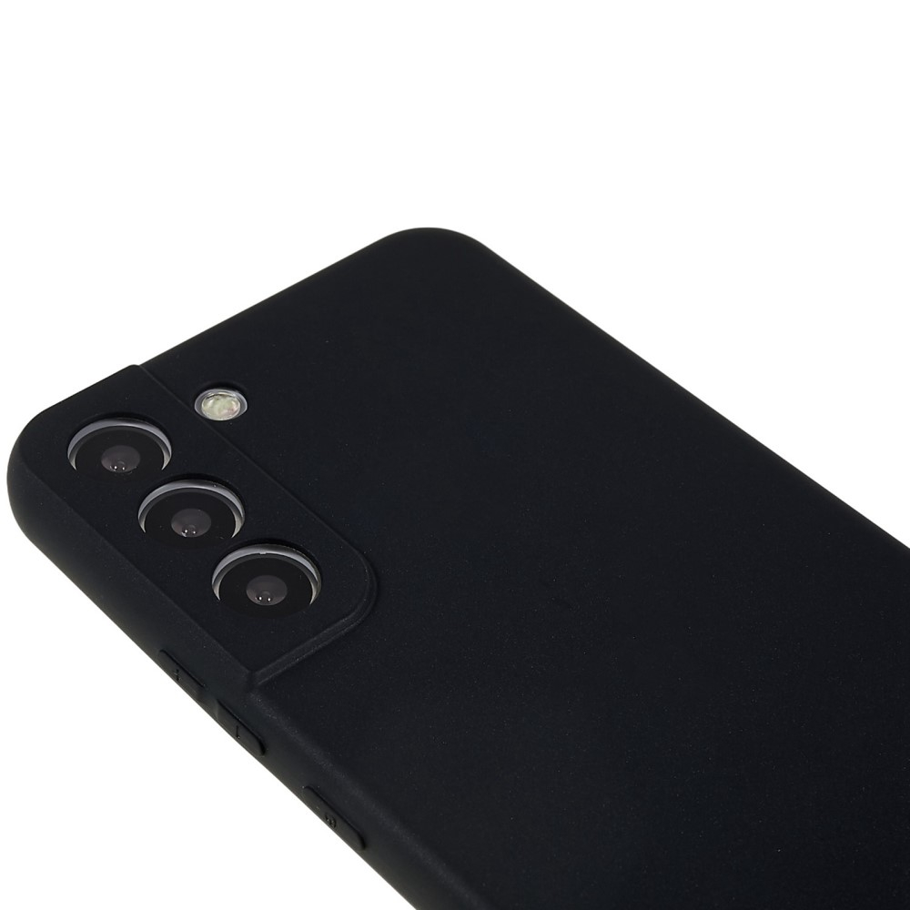 Samsung Galaxy S22 5G Gummi Case Hülle mit Kameraschutz - Schwarz (Matt)