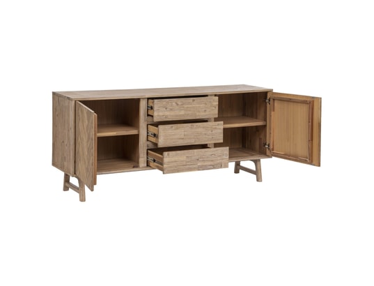 ATMOSPHERA - Buffet 3 tiroirs et 2 portes aeris en bois - marron