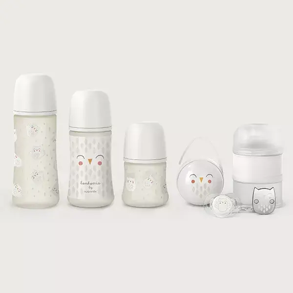 Kit para Bebê Suavinex Bonhomia Recém-Nascido Cinza