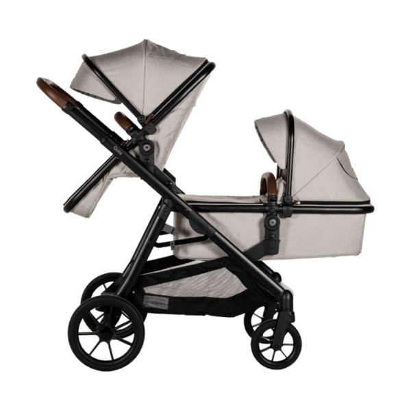 Qute Q-Twin Duowagen - Jeans Clay