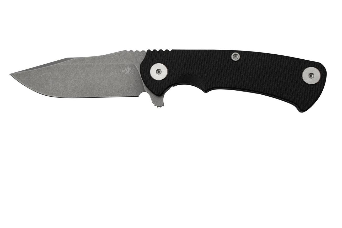 Rick Hinderer Project X, MagnaCut Clip point, Battle Blue, Black G10 zakmes
