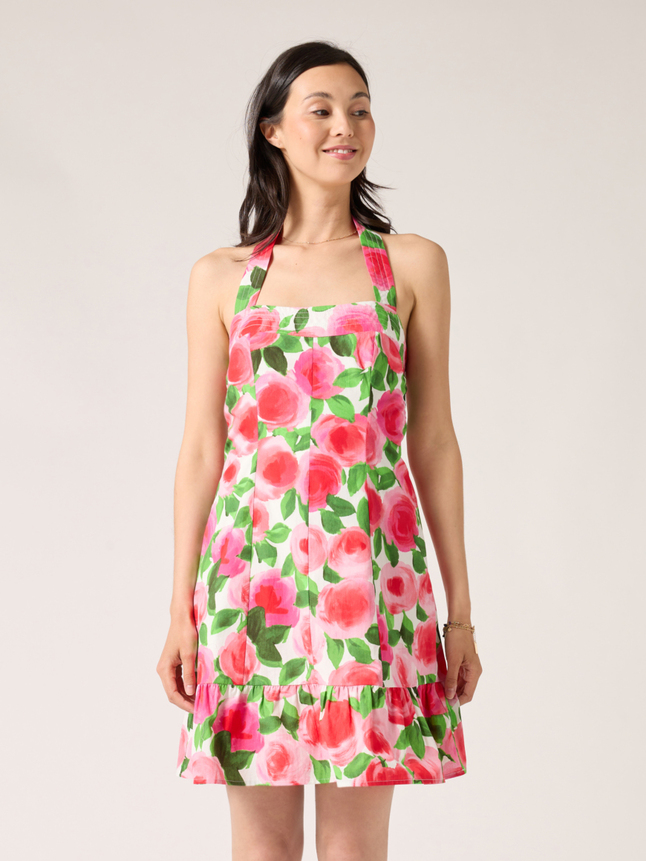 Robe droite imprimée