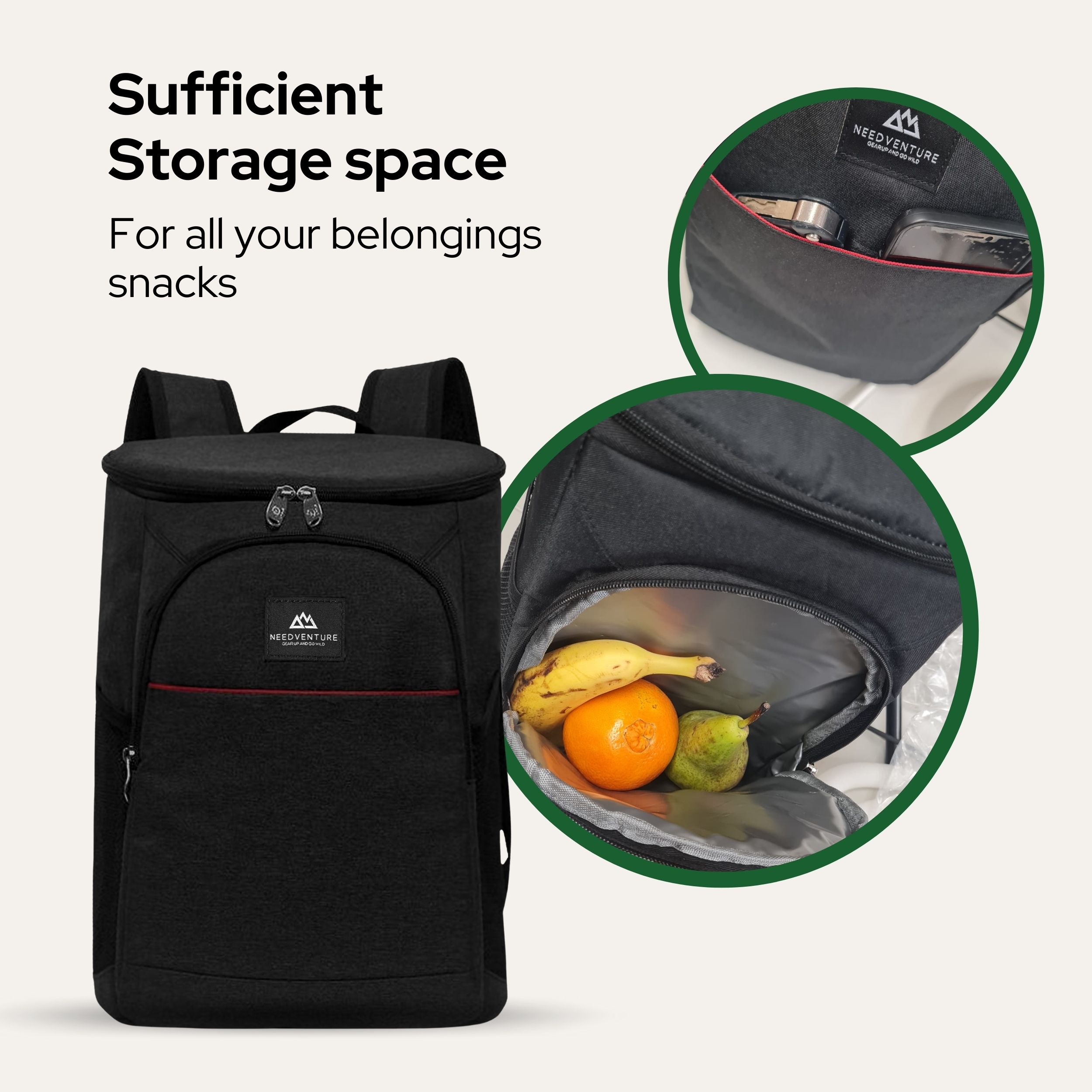 Needventure 20 Liter Black koelrugzak