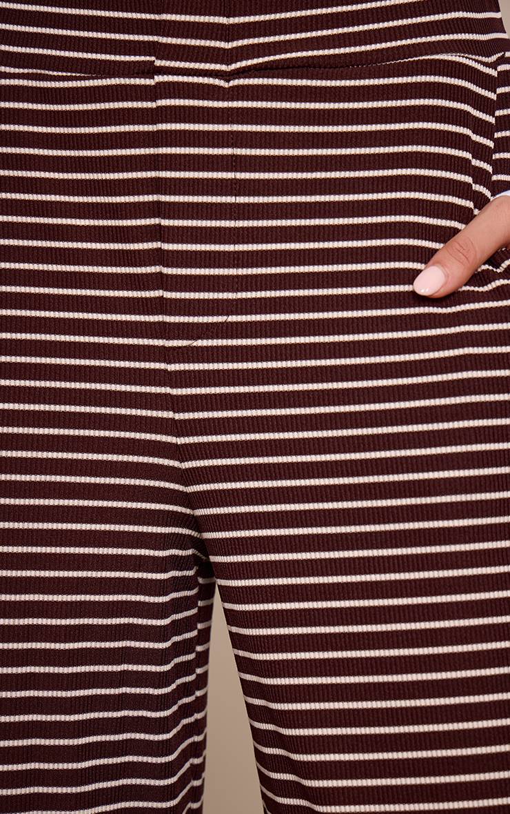 Dark Chocolate Pantalon Large Boyfriend Chocolat