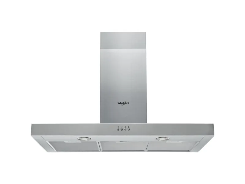 Whirlpool AKR 559/3 IX - Hætte - skorsten flad - bredde: 89.8 cm - dybde: 45 cm - udtrækning og recirkulation (-) - med intern motor - rustfrit stål