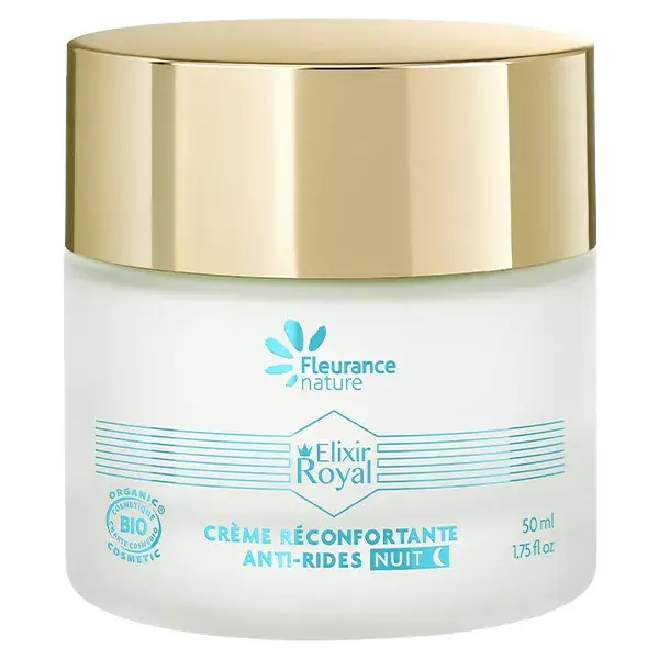 Creme Anti-Rugas Suavizante Orgânico Elixir Royal da Fleurance Nature 50ml