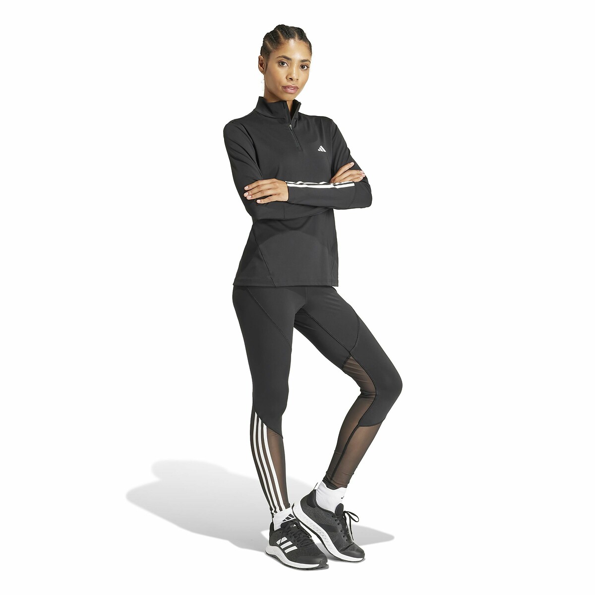 adidas Performance<br>Trainingsvest com 1/4 rits, Hyperglam