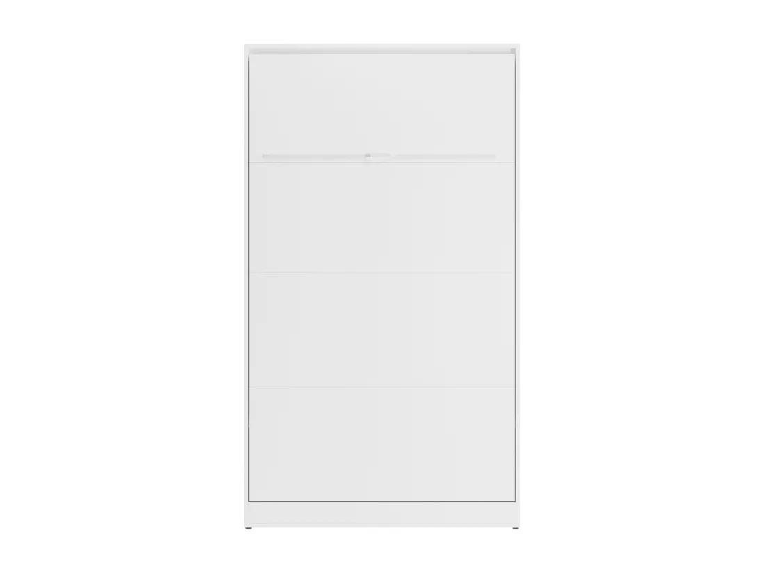 Lit escamotable 120 x 200 cm - Ouverture verticale manuelle - Avec LEDs - Blanc - RAPILI