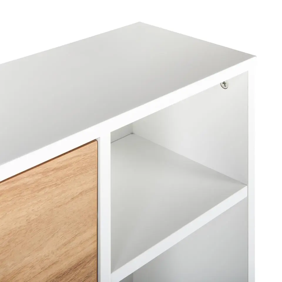 MACKAY - Schoenenkast - Lichthout/Wit - Vezelplaat