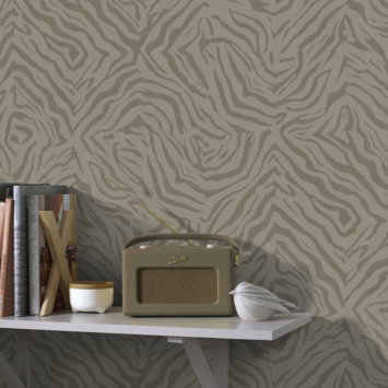 Vliesbehang Zaya warm taupe 120987