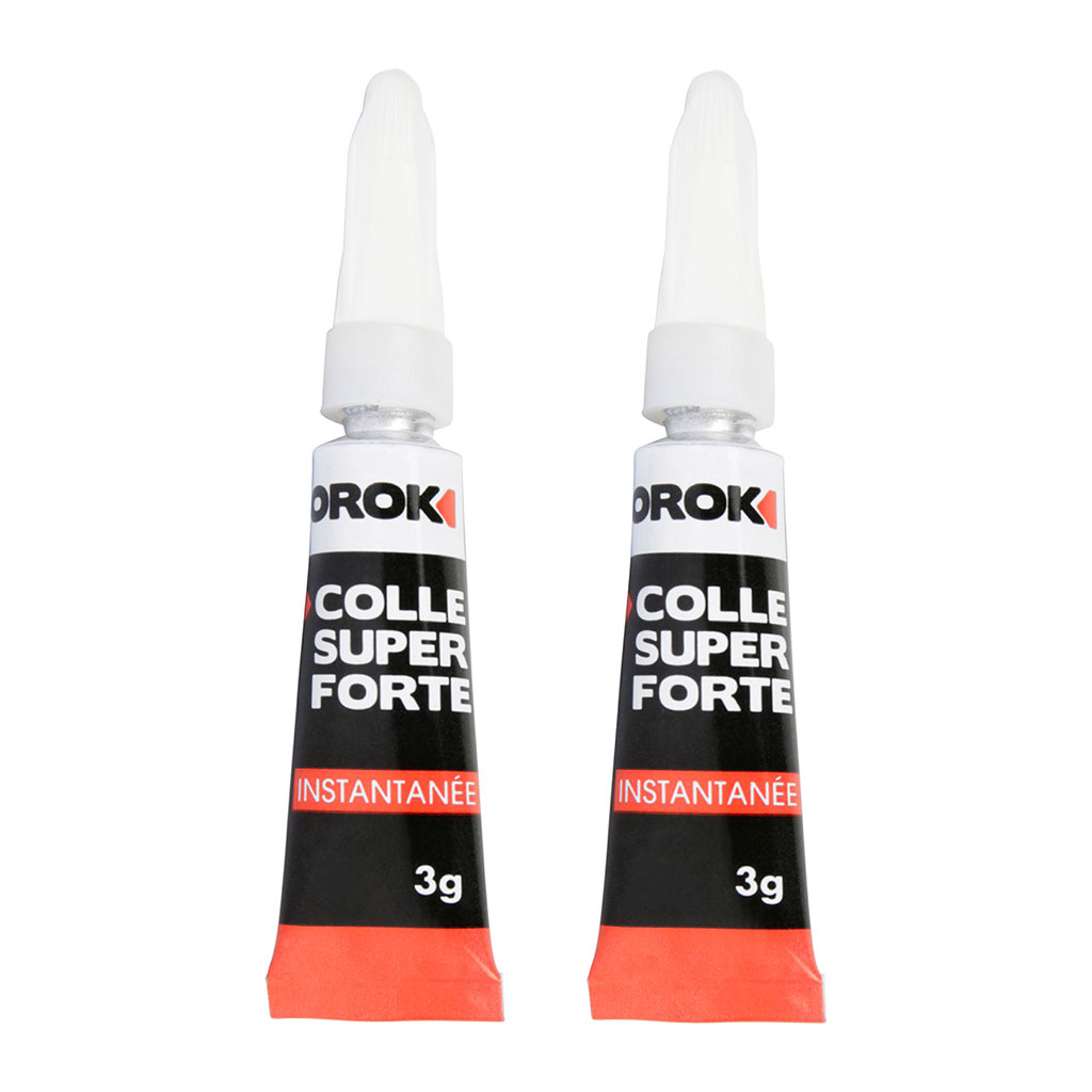 Lot de 2 colles cyano liquide 3g