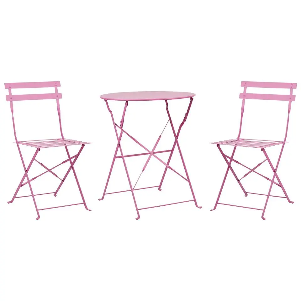 FIORI - Bistroset voor 2 - Roze - Staal