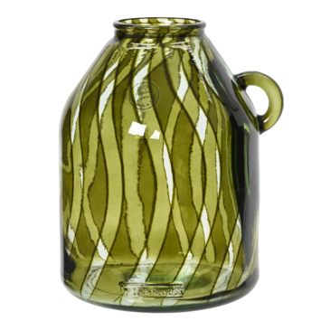 Vaas gerecycled glas groen