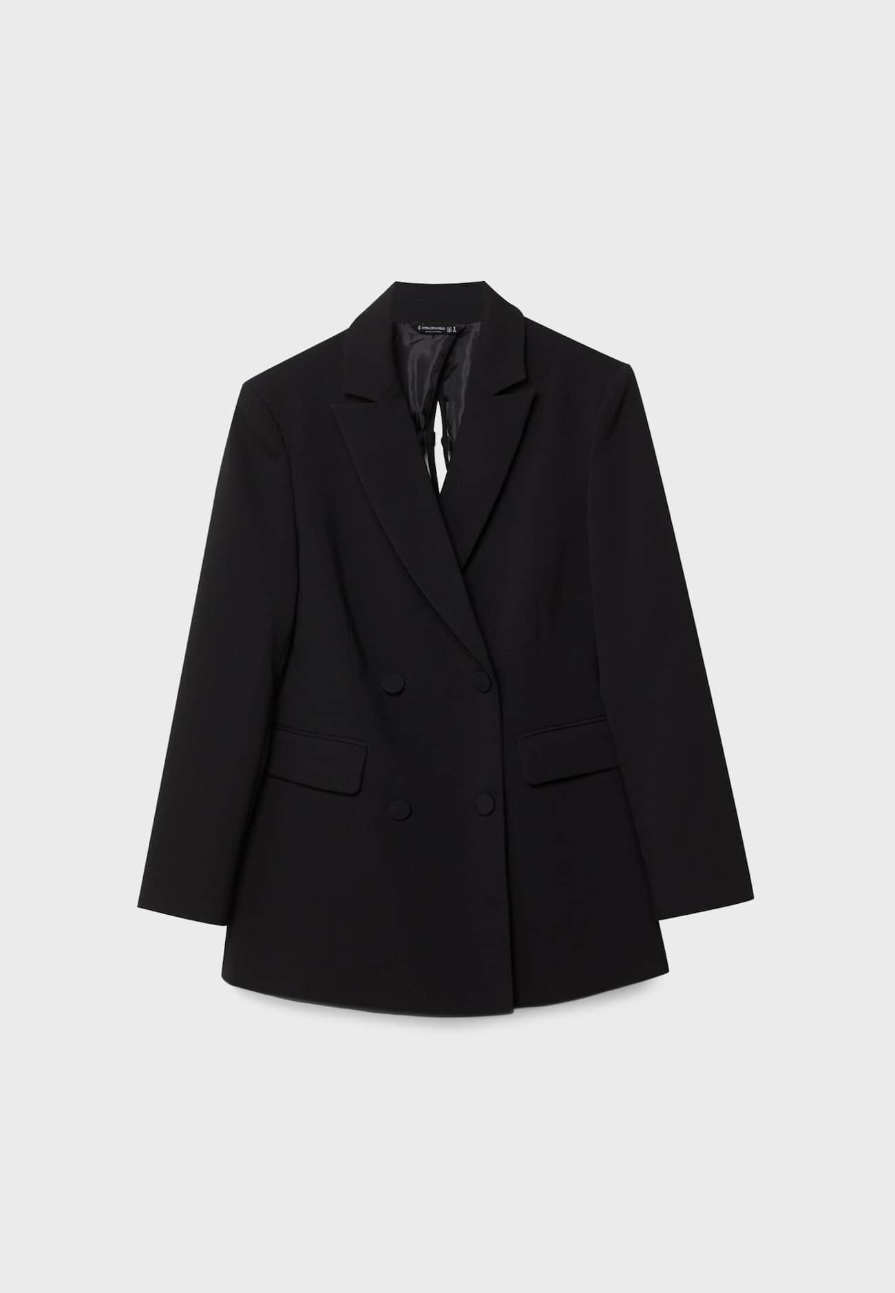 Blazer de abotoamento duplo