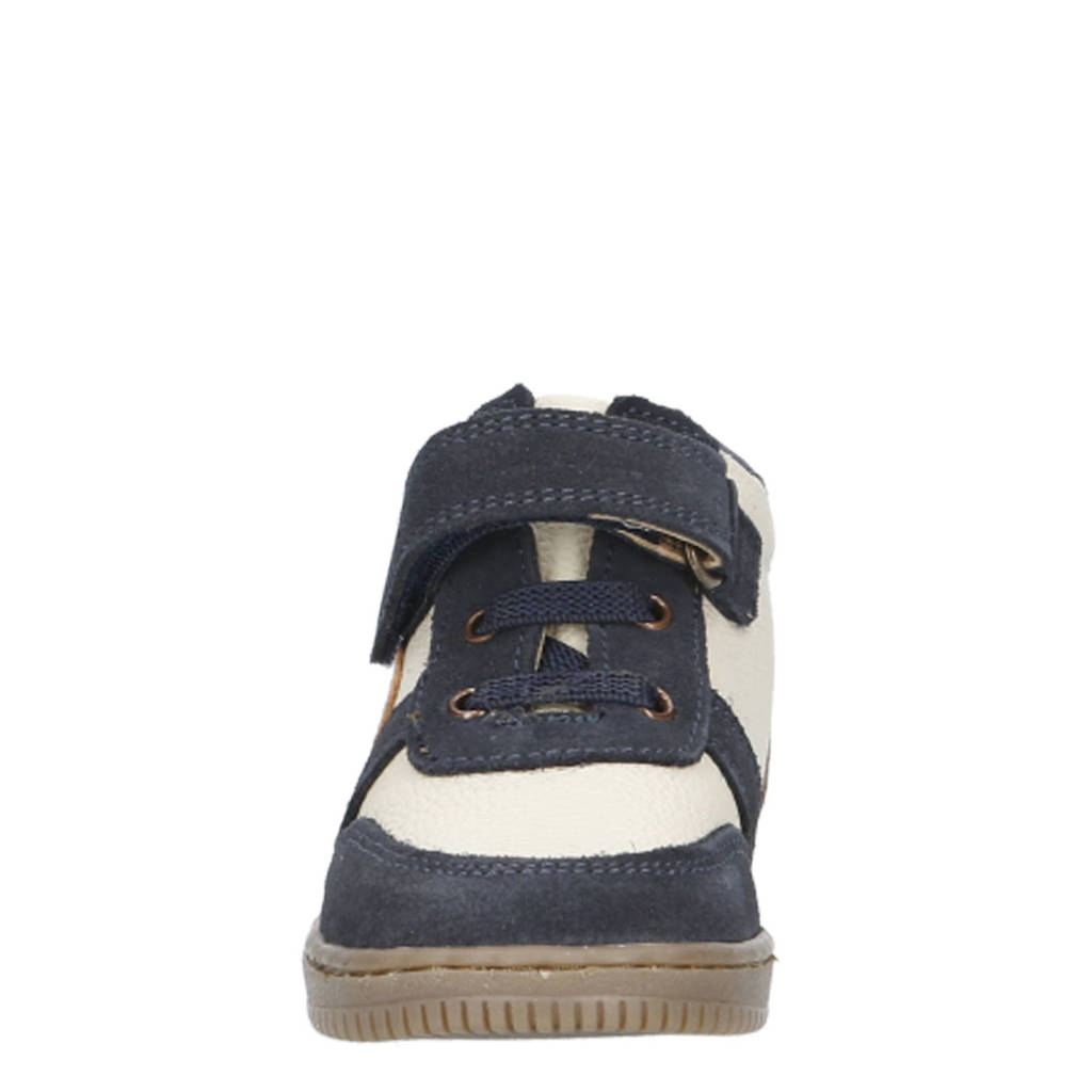 Develab leren sneakers donkerblauw