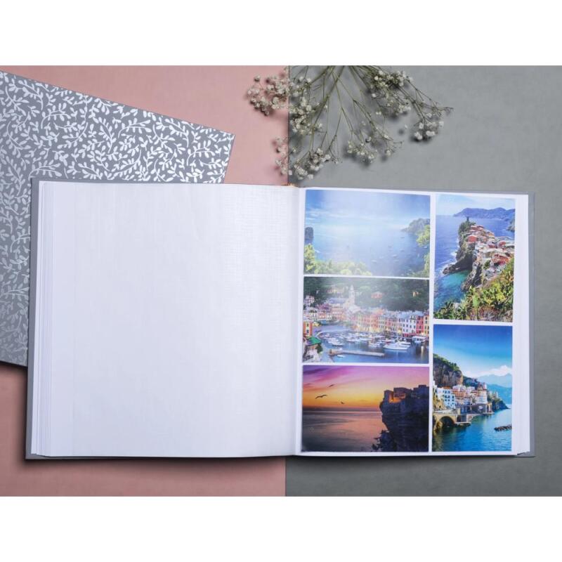 Album photo livre 60 pages blanches AutentiK - Bleu gris