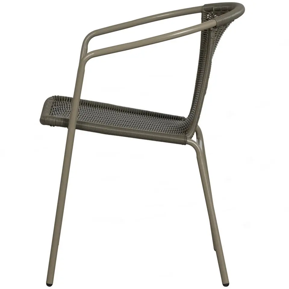 WOOOD Weston Stoelen Buiten - Rattan/Metaal - Jungle - Set van 4