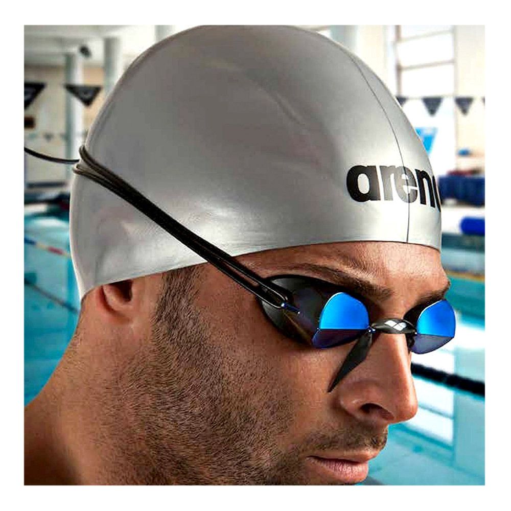 Arena SWEDIX MIRROR - Lunettes de natation smoke-silver/black
