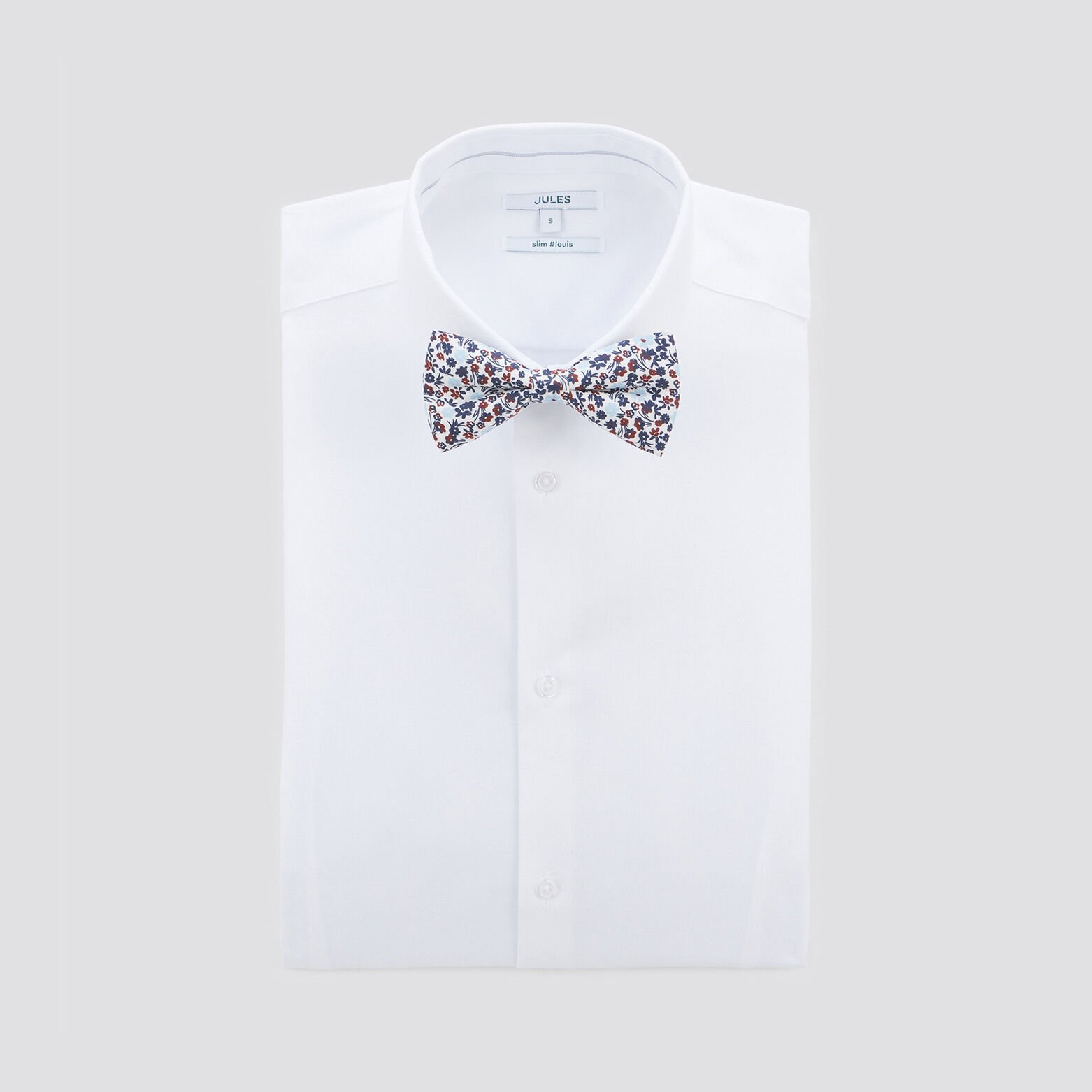 Noeud papillon fleuri Bleu clair
