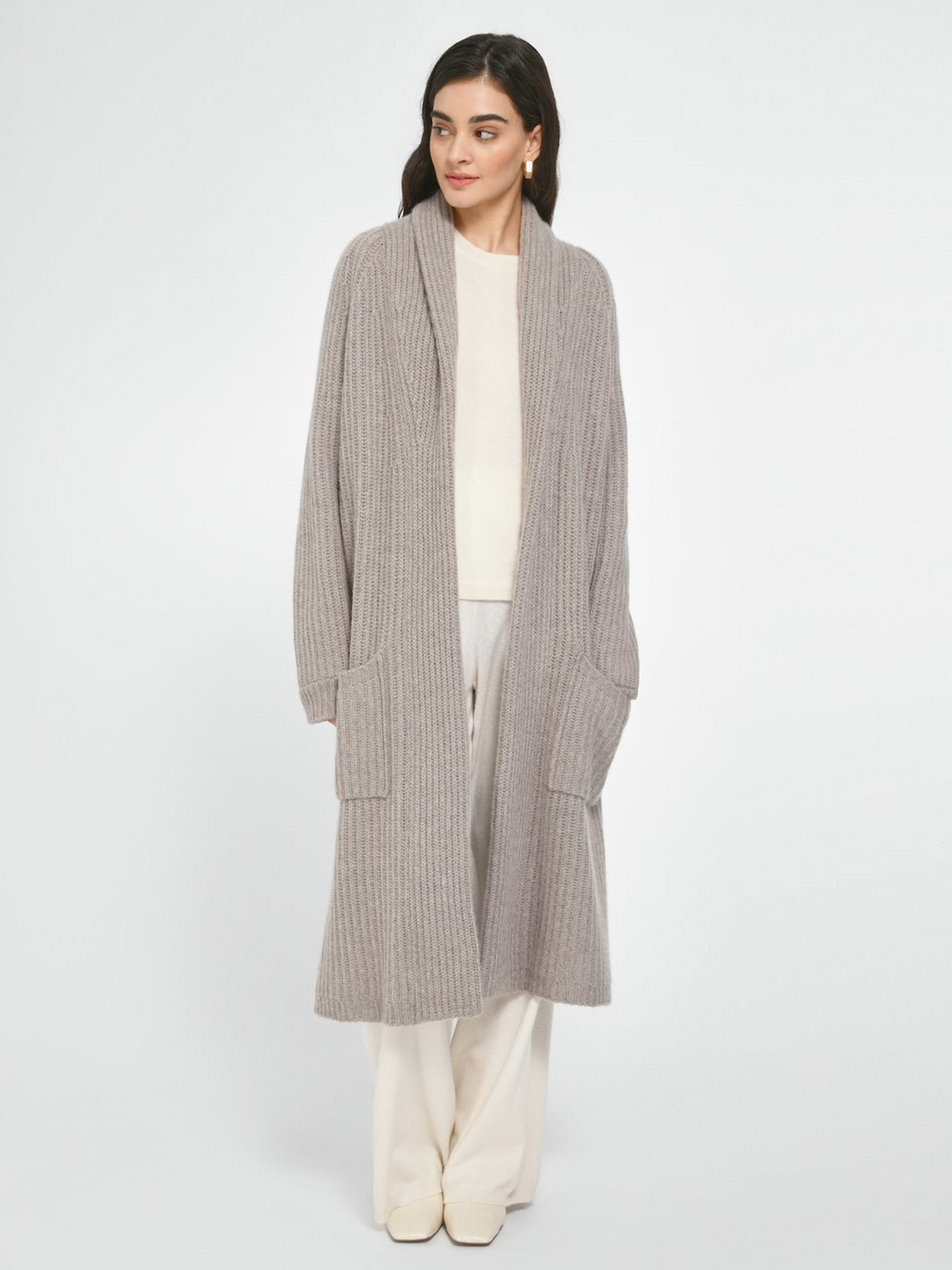 Strickmantel aus 100% Premium-Kaschmir