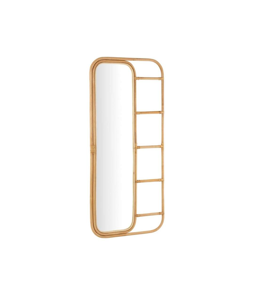Paris Prix - Miroir échelle Déco En Rotin ellen 180cm Naturel