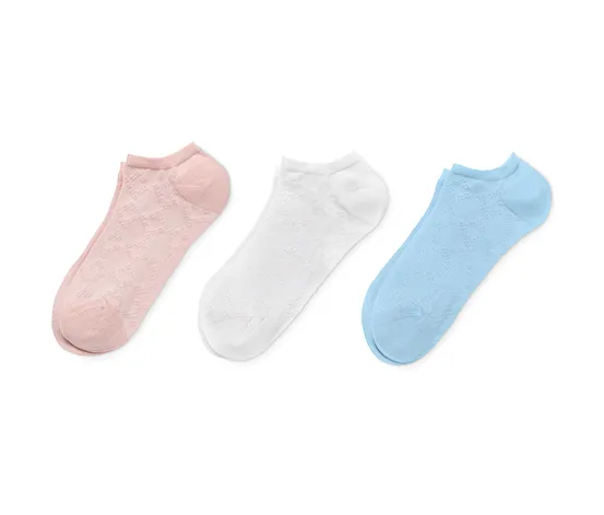 3 Paar Sneakersocken mit Struktur