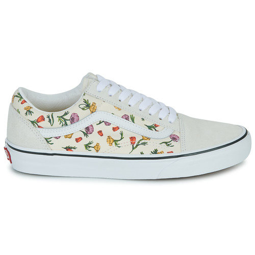 Vans - OLD SKOOL FLORAL - Blanc
