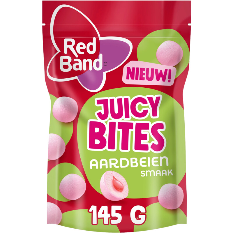 Red Band Juicy bites aardbeiensmaak