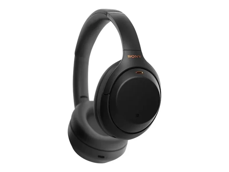 Sony WH-1000XM4 - Hovedtelefoner med mik. - fuld størrelse - Bluetooth - trådløs, kablet - NFC - aktiv støjfjerning - 3,5 mm jackstik - sort