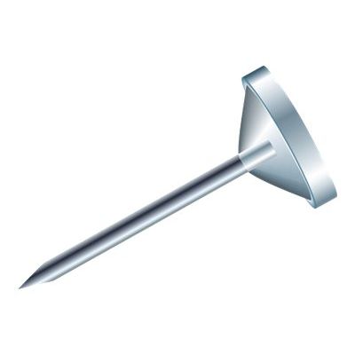 Exacompta - 100 Épingles tête plate - 5 mm - transparent