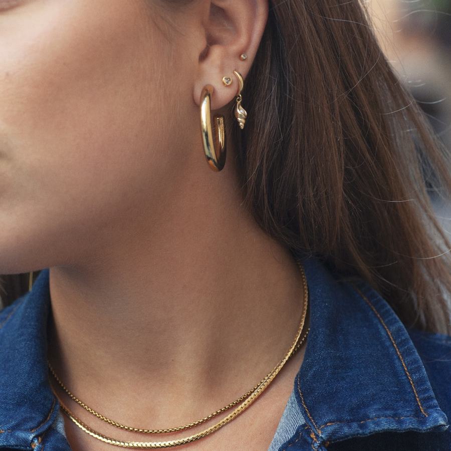 Timi Of Sweden Nori Link Chain Necklace Stainless Steel Gold