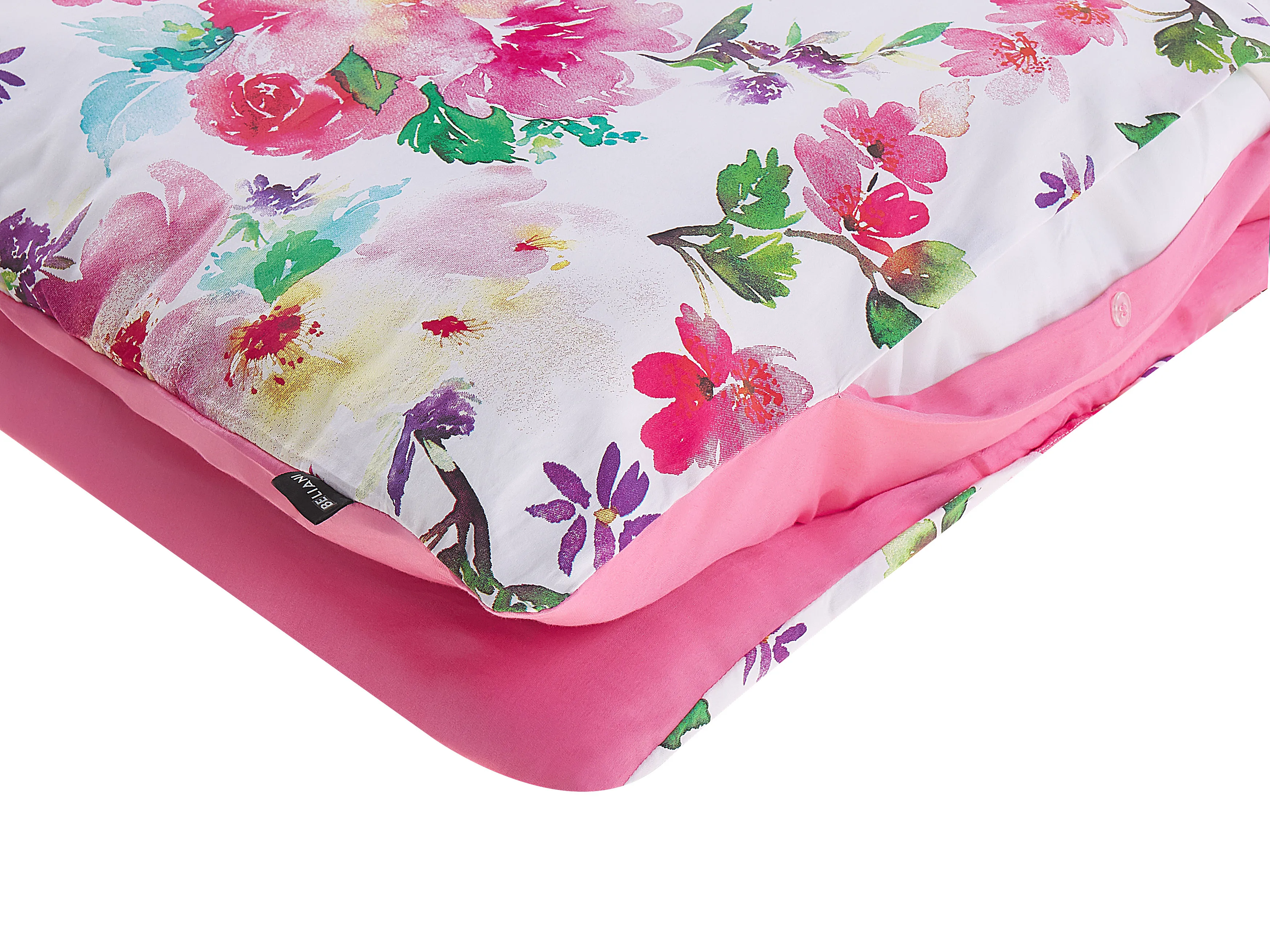 Dekbedovertrekset LARYNHILL Katoen-satijn 155 x 220 cm Roze