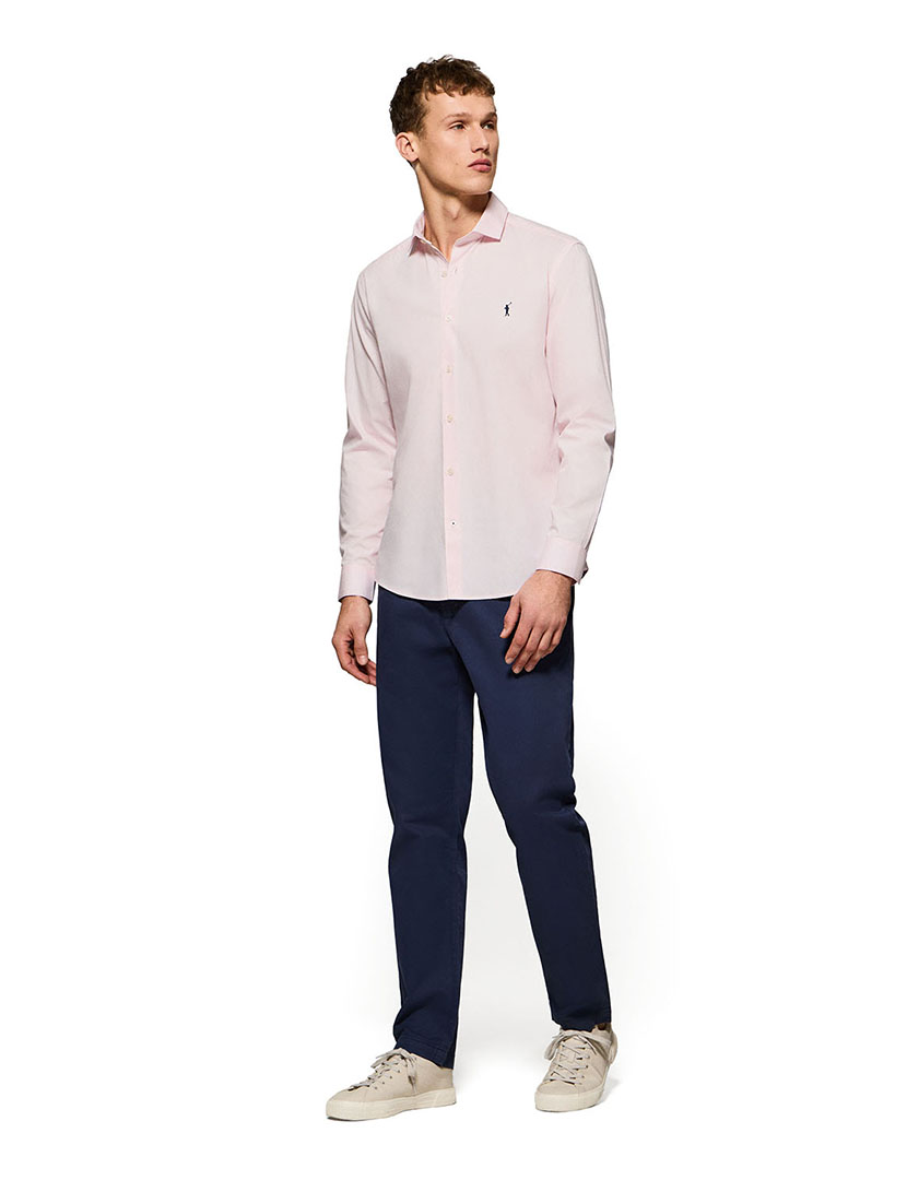Rigby Go Poplin Vn Shirt Pink